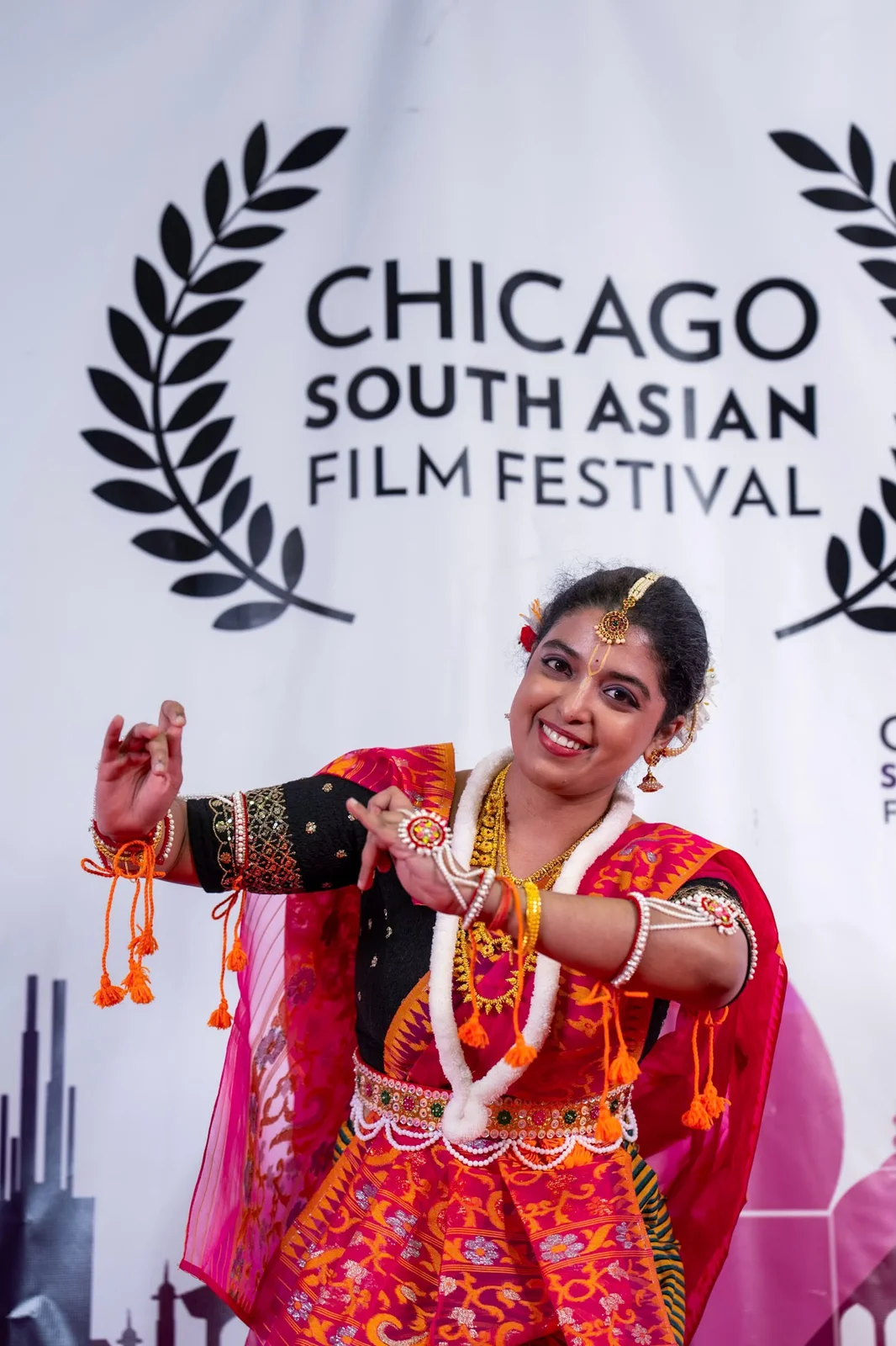 Chicago South Asian Film Festival 2026 - Surekha performed Manipuri at the opening night of the Chicago South Asian Film Festival 2026, where the BAFTA-winning film Boong was screened. These moments include Surekha with the film’s director, Lakshmipriya Devi.