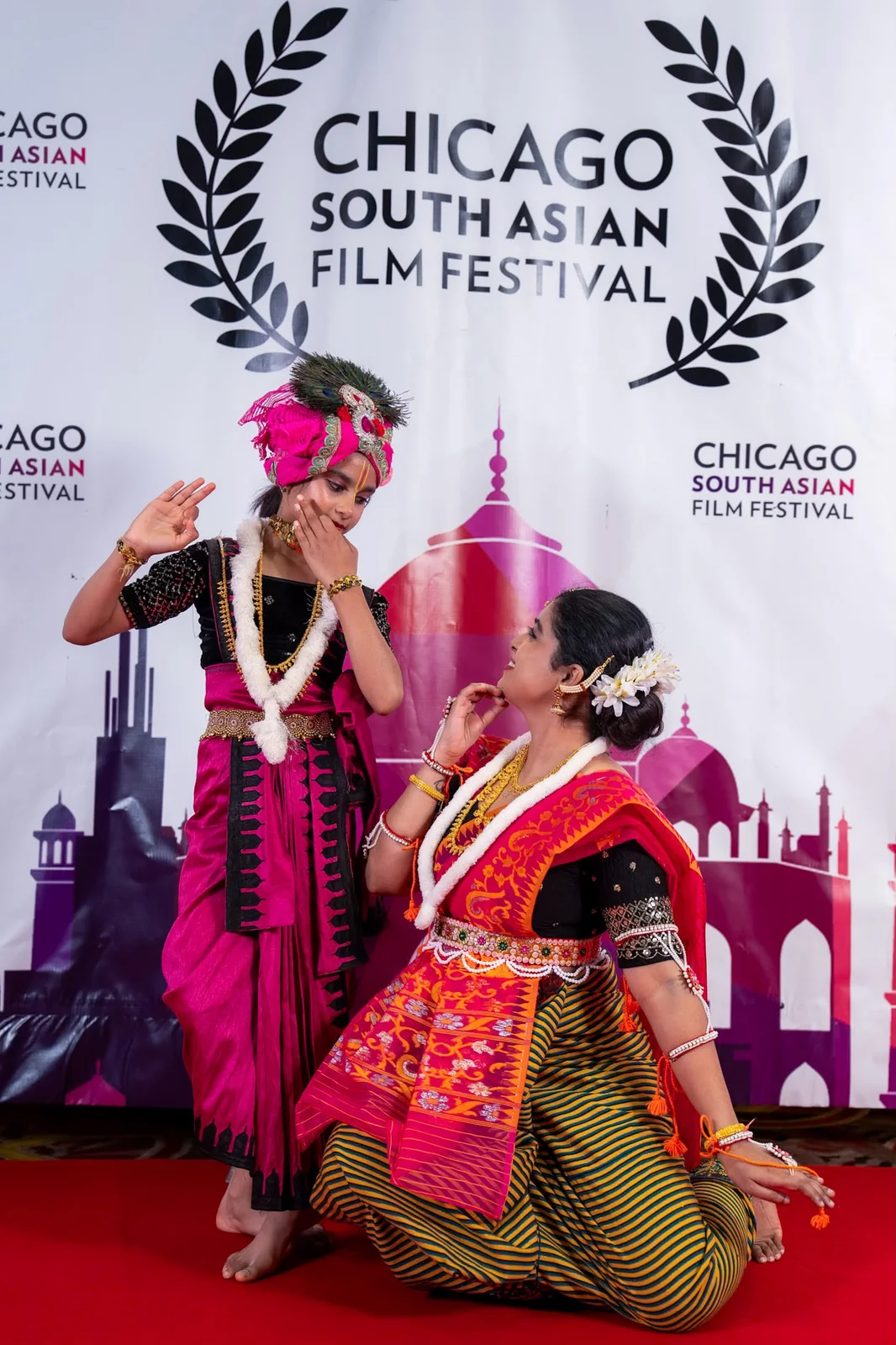Chicago South Asian Film Festival 2026 - Surekha performed Manipuri at the opening night of the Chicago South Asian Film Festival 2026, where the BAFTA-winning film Boong was screened. These moments include Surekha with the film’s director, Lakshmipriya Devi.