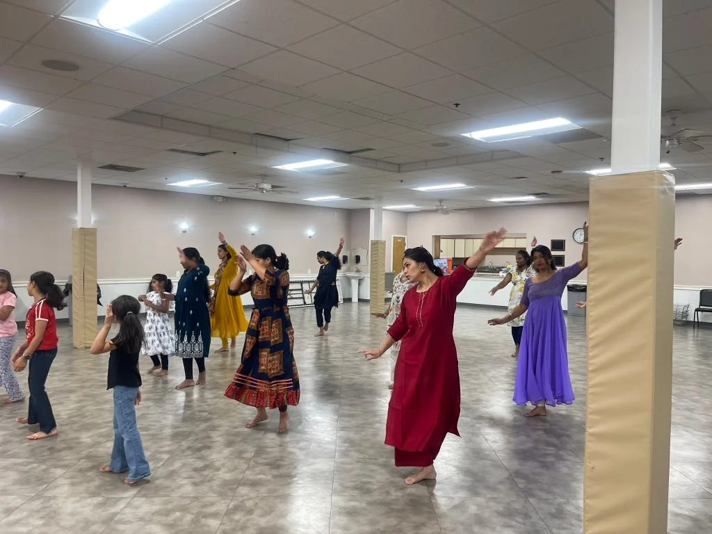 Kathak Workshop with HTCC - In July 2026, Surekha organized a Kathak workshop in collaboration with the Hindu Temple & Cultural Center of Kansas City (HTCC) in Shawnee, Kansas. Participants came together to explore Kathak through guided practice and movement.