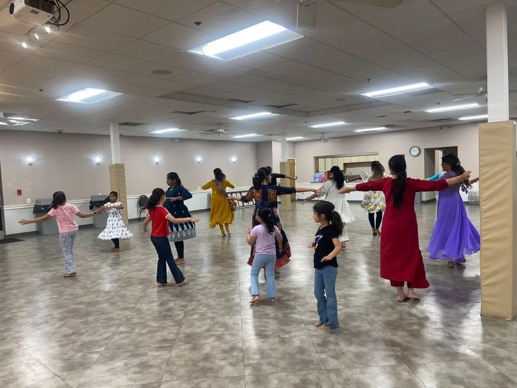 Kathak Workshop with HTCC - In July 2026, Surekha organized a Kathak workshop in collaboration with the Hindu Temple & Cultural Center of Kansas City (HTCC) in Shawnee, Kansas. Participants came together to explore Kathak through guided practice and movement.